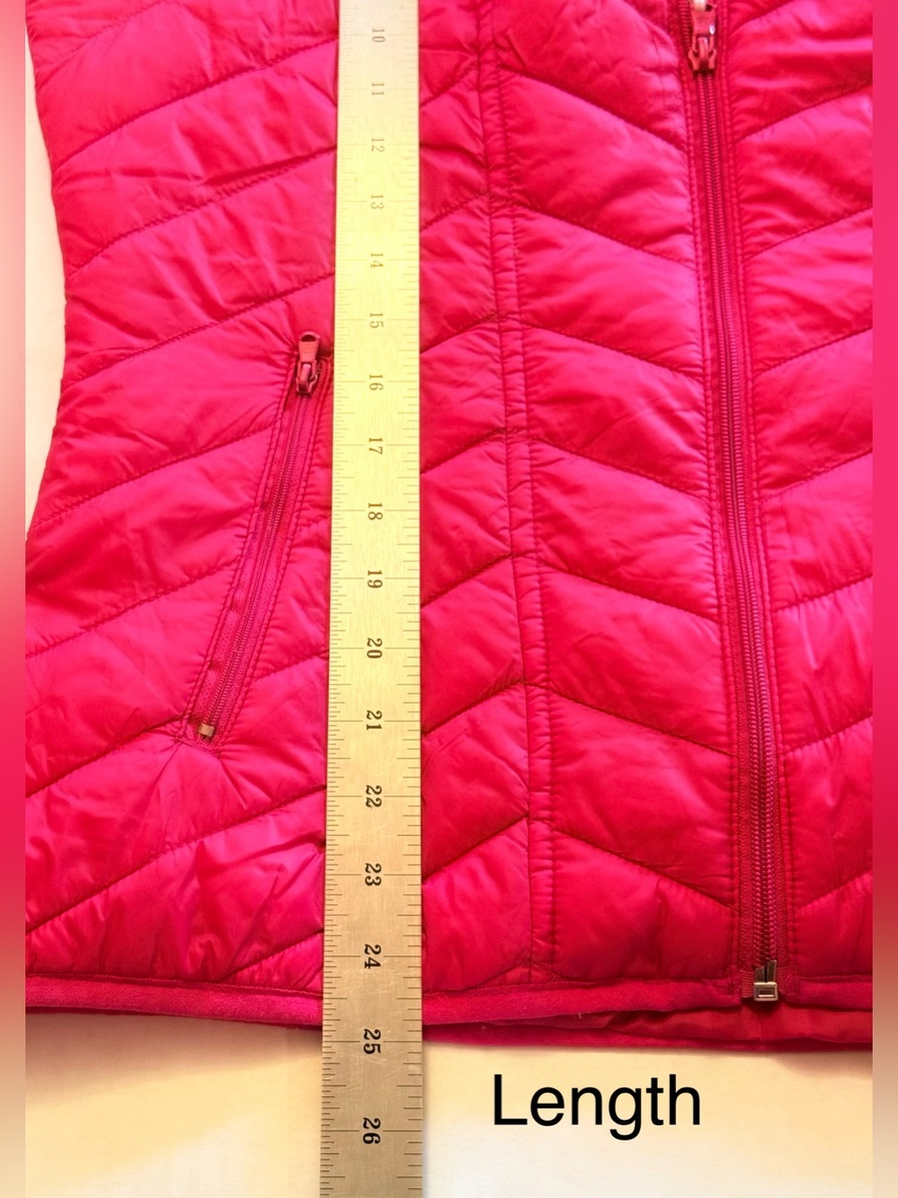Tek Gear Pink Quilted Puffer Vest Full Zip Lightweight Size Large - Picture 7 of 11
